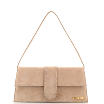 Jacquemus Le Bambino Flap Shoulder Bag Suede Long
