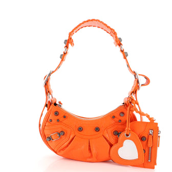 Balenciaga Le Cagole Giant Studs Shoulder Bag Leather XS