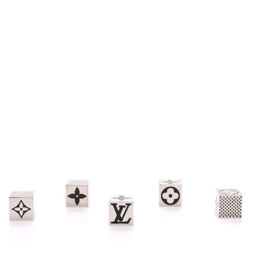 Louis Vuitton Monogram Cube Dice Game Set Metal