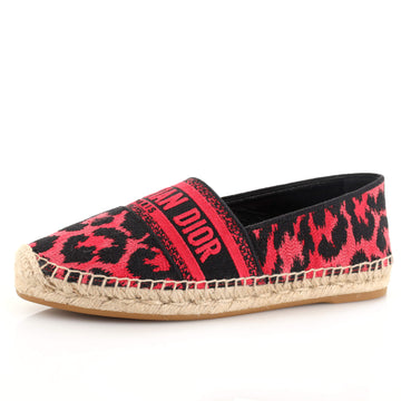 Christian Dior Women's Granville Espadrilles Embroidered Canvas