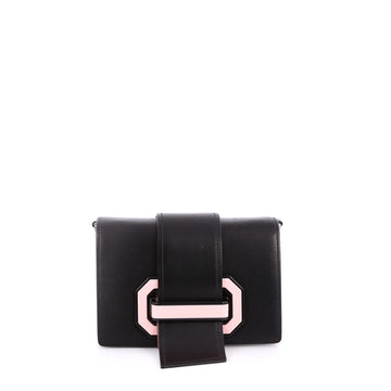 Prada Plex Ribbon Shoulder Bag City Calfskin Small Black 2026901