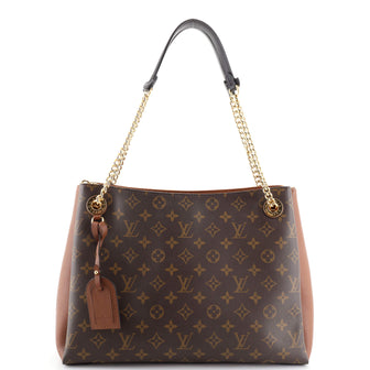 Louis Vuitton Surene Handbag Monogram Canvas with Leather MM