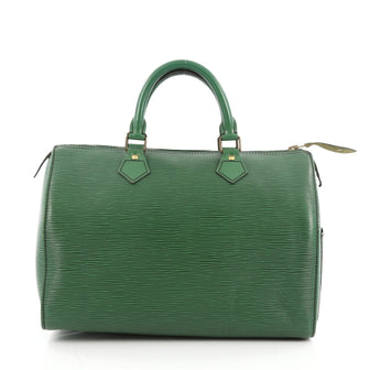 Louis Vuitton Speedy Handbag Epi Leather 30 Green