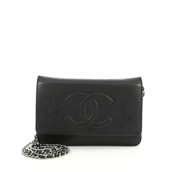 Chanel Timeless Wallet on Chain Caviar Black