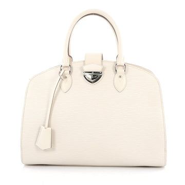 Louis Vuitton Pont Neuf Handbag Epi Leather GM White