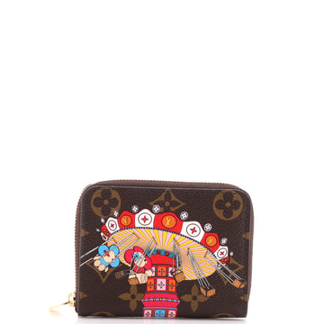 Louis Vuitton Zippy Coin Purse Limited Edition Vivienne Xmas Monogram Canvas