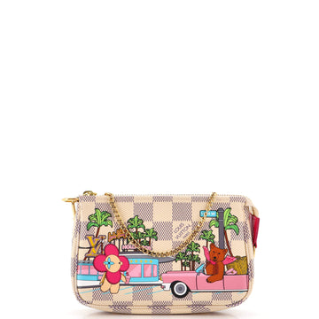 Louis Vuitton Pochette Accessoires Limited Edition Vivienne Xmas Damier Mini