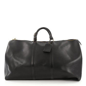 Louis Vuitton Keepall Bag Epi Leather 55 Black 