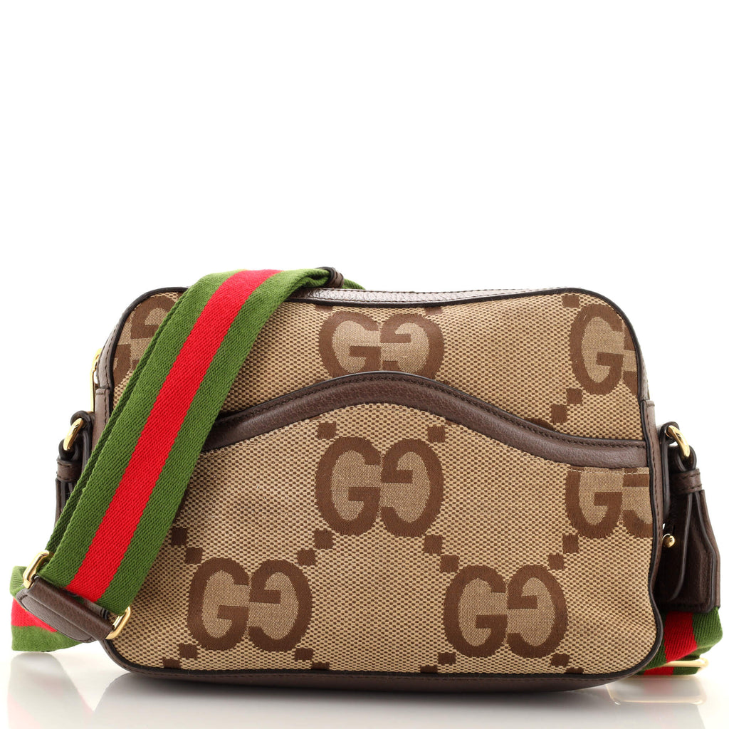 Gucci Jumbo Gg Canvas Messenger Bag in Brown for Men