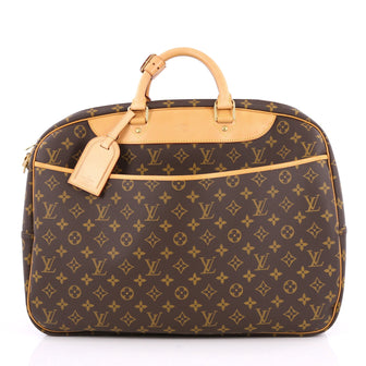 Louis Vuitton Alize Bag Monogram Canvas 24 Heures Brown