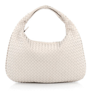 Bottega Veneta Veneta Hobo Intrecciato Nappa Medium White 2027801