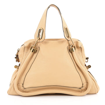 Chloe Paraty Top Handle Bag Leather Medium Neutral 2027803