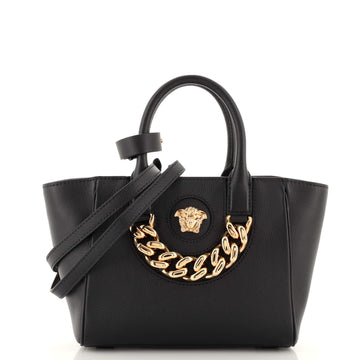 Versace La Medusa Convertible Tote Bag Leather Small