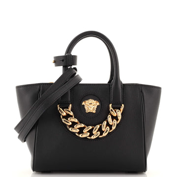 Versace La Medusa Convertible Tote Bag Leather Small