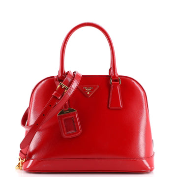 Prada Open Promenade Bag Vernice Saffiano Leather Medium