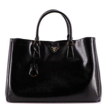 Prada Lux Open Tote Vernice Saffiano Leather Large