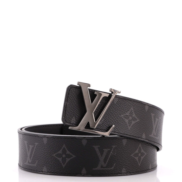 Louis Vuitton LV Initiales Reversible Belt Monogram Canvas and Leather Wide  Black 2028681