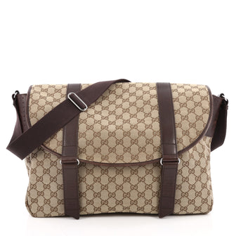 Gucci Belted Messenger GG Canvas Large Brown 2028902