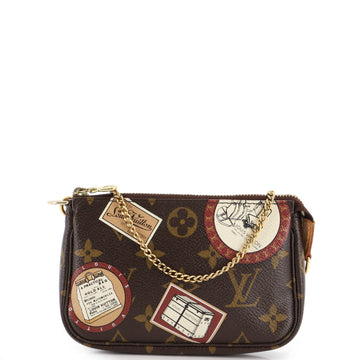 Louis Vuitton Pochette Accessoires Limited Edition Monogram Canvas Mini