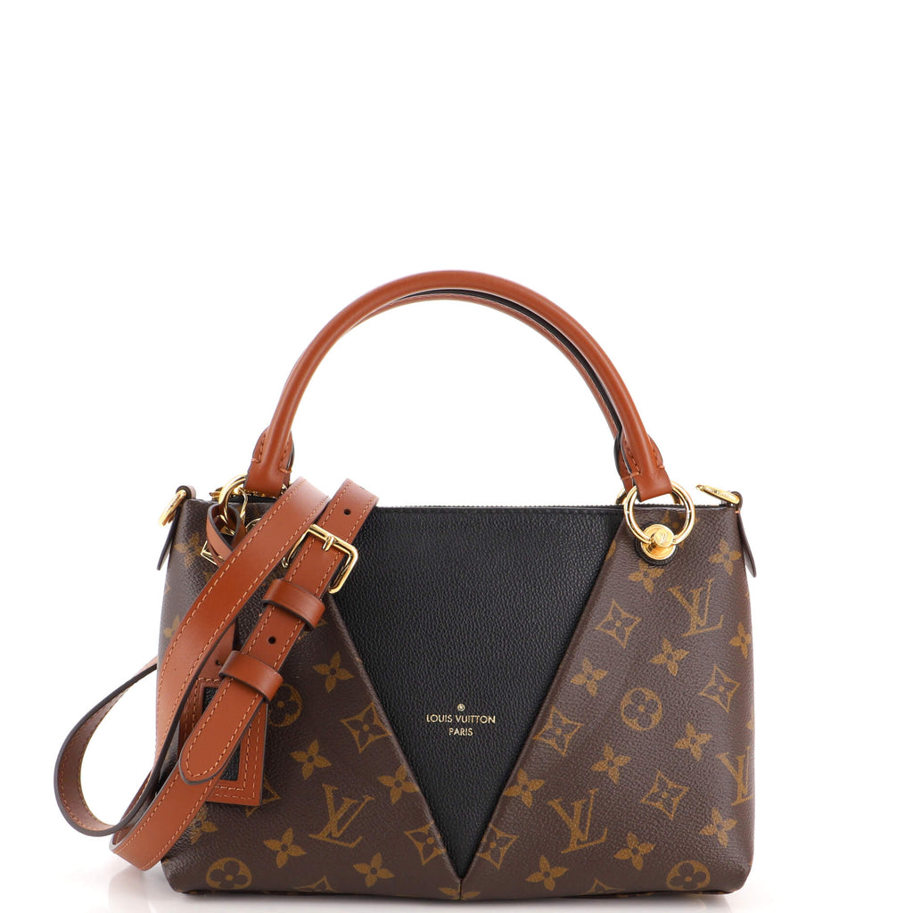 Louis Vuitton V Tote Monogram Canvas and Leather BB Black 2029282