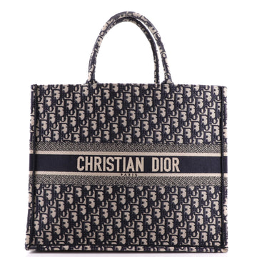 Christian Dior Book Tote Oblique Canvas Large