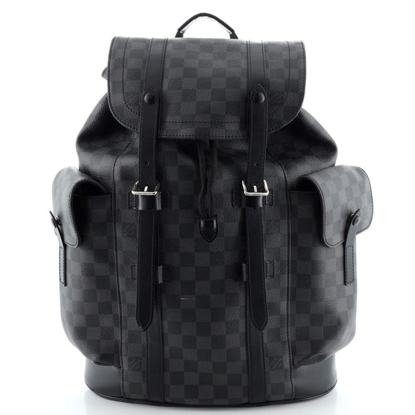 Louis Vuitton, Bags, Louis Vuitton Christopher Pm Rainbow Damier Graphite  Black Backpack N4266
