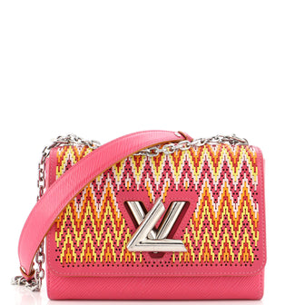 Louis Vuitton Twist Handbag Limited Edition Stitched Epi Leather MM