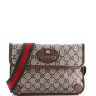 Gucci Neo Vintage Flap Belt Bag GG Coated Canvas