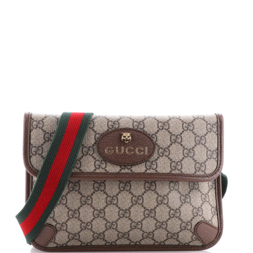 Gucci Neo Vintage Flap Belt Bag GG Coated Canvas