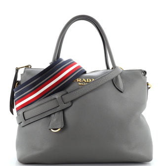 Prada Dual Strap Zip Tote Vitello Daino Medium