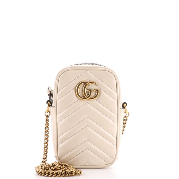 Gucci GG Marmont Vertical Phone Crossbody Bag Matelasse Leather Mini at  1stDibs