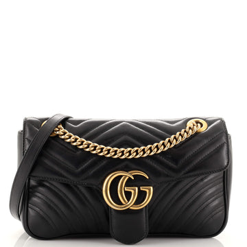 Gucci GG Marmont Flap Bag Matelasse Leather Small