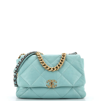 Chanel 19 Flap Bag -Large Light Blue