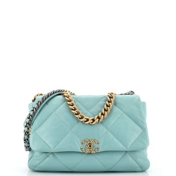 Chanel 19 Flap Bag Quilted Leather Maxi