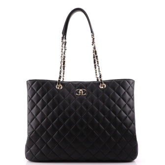 Chanel Classic CC Shopping Tote Quilted Calfskin Large