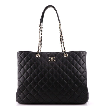 Chanel Classic CC Shopping Tote Quilted Calfskin Large