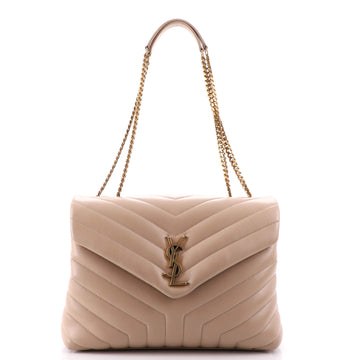 Saint Laurent LouLou Shoulder Bag Matelasse Chevron Leather Medium
