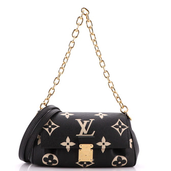 Louis Vuitton Favorite NM Handbag Bicolor Monogram Empreinte Giant