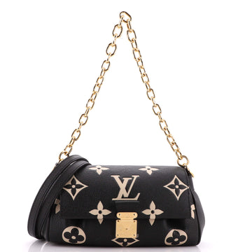 Louis Vuitton Favorite NM Handbag Bicolor Monogram Empreinte Giant