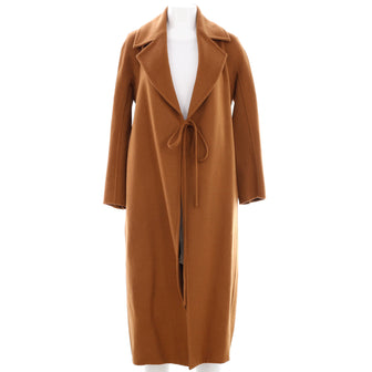 Max Mara Women's Piroghe Wrap-Over Coat Camel Hair