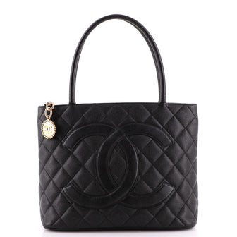 Chanel Medallion Tote Quilted Caviar