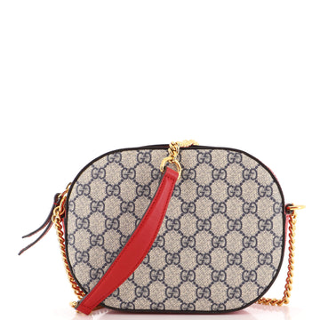 Gucci Chain Crossbody Bag GG Coated Canvas Mini