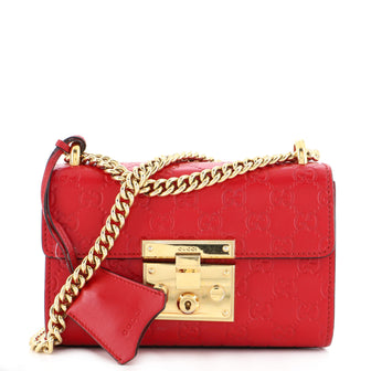 Gucci Padlock Shoulder Bag Guccissima Leather Small