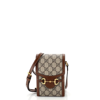 Gucci Horsebit 1955 Crossbody Bag GG Coated Canvas Mini