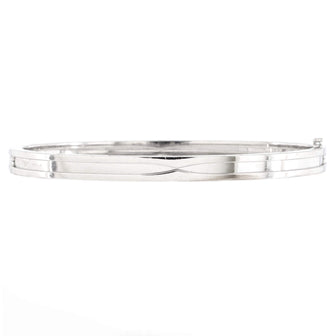 Bvlgari B.Zero1 Hinged Bangle Bracelet 18K White Gold 5mm
