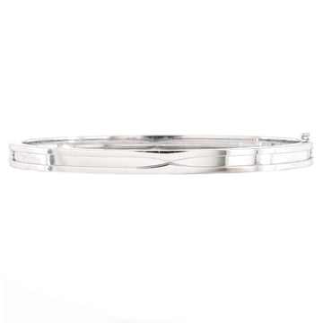 Bvlgari B.Zero1 Hinged Bangle Bracelet 18K White Gold 5mm