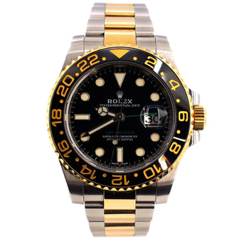 Rolex Oyster Perpetual Date GMT-Master II Automatic Watch Stainless Steel and Cerachrom with Yellow Gold 40