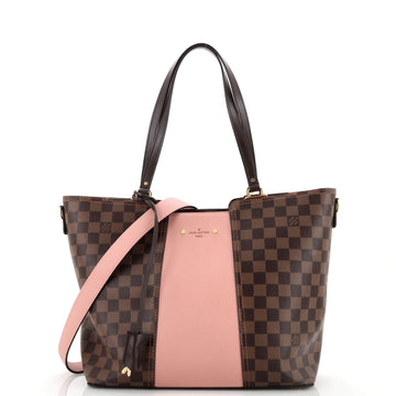 Louis Vuitton Jersey Handbag Damier with Leather