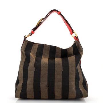 Fendi Hobo Pequin Canvas Small