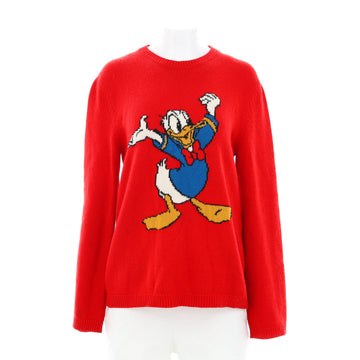 Gucci Men's Disney Donald Duck Crewneck Sweater Printed Wool
